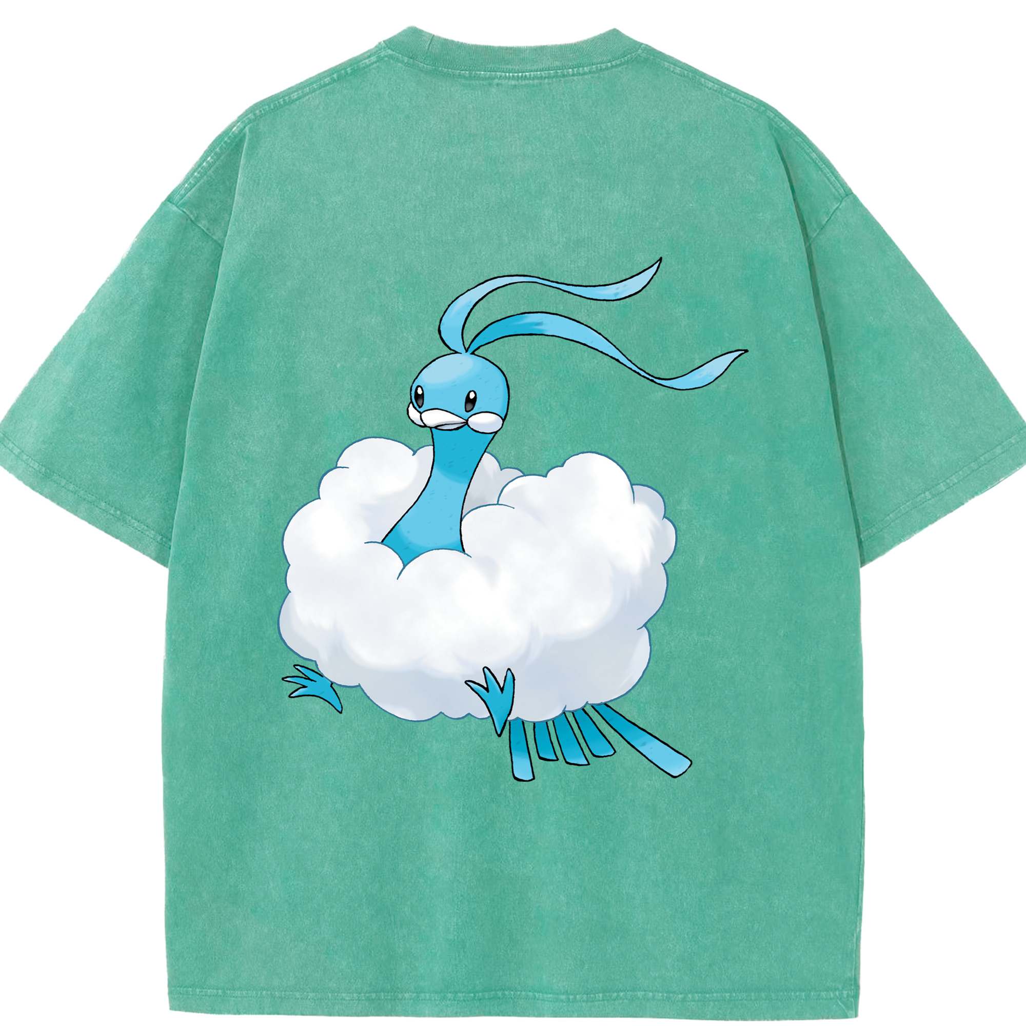（画像用） ポケットモンスター Pokémon 綿100% ヴィンテージ風 半袖Tシャツ（背面プリント）